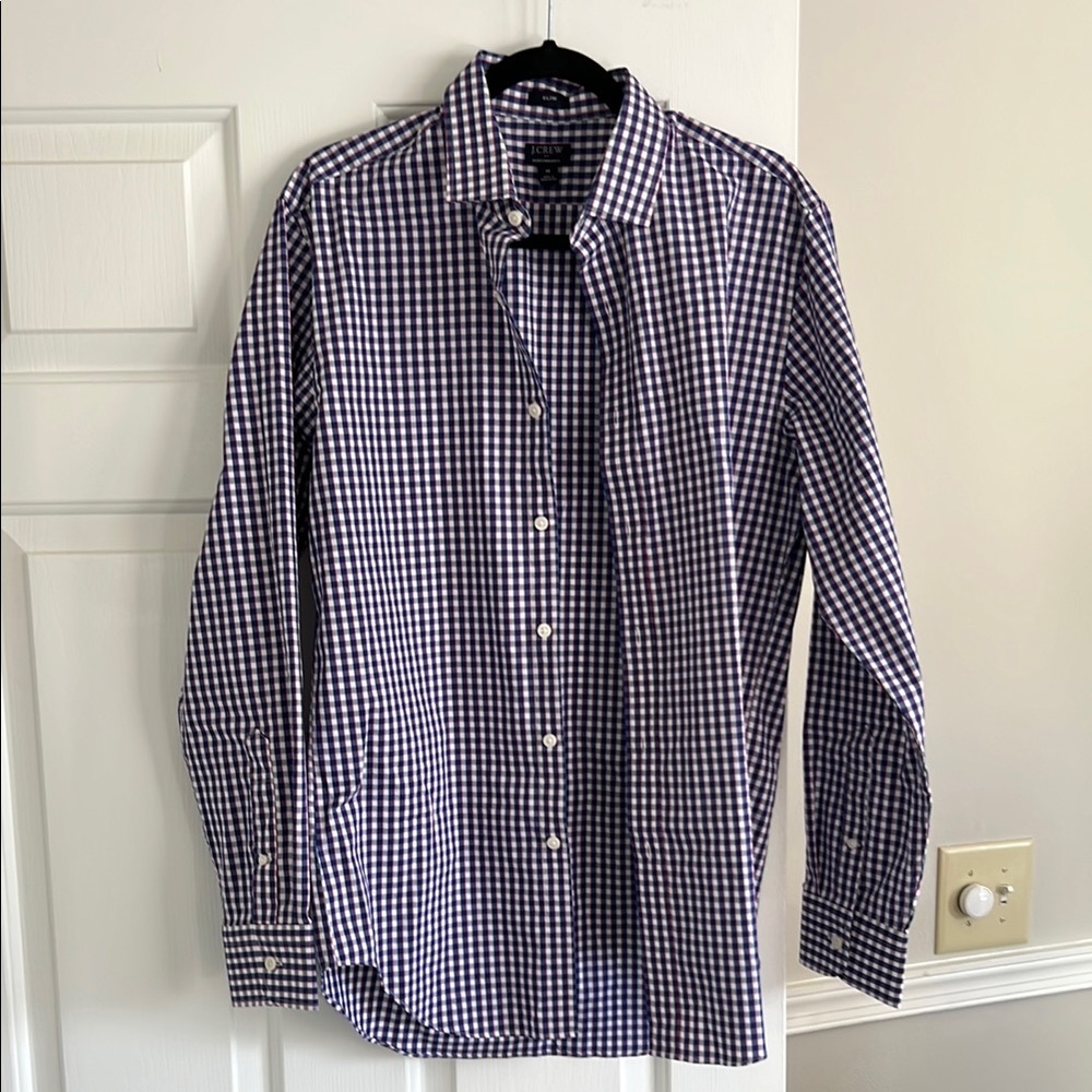 J. Crew Blue Casual Button Down Shirt